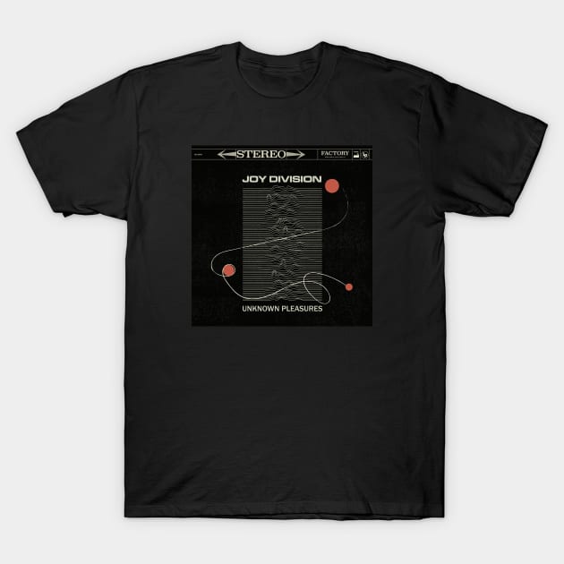 Unknown Pleasures Album Cover Varient T-Shirt by Tiny Little Hammers